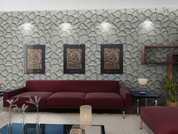 Forme el papel pintado de la sala de estar del arte 3D de la pared, el panel de pared moderno 3D para el fondo del sofá