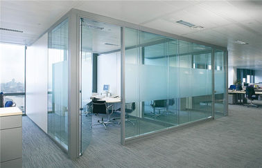 División de cristal moderada seguridad transparente 12m m 15m m para la oficina