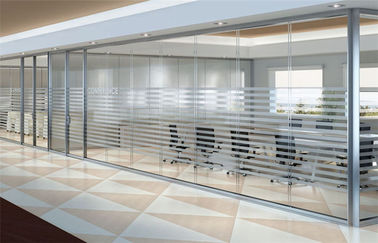 División de cristal moderada seguridad transparente 12m m 15m m para la oficina