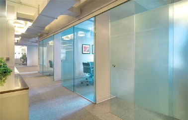 División de cristal moderada seguridad transparente 12m m 15m m para la oficina