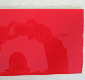 Vidrio laqueado rojo 6m m del tráfico de Sinoy 4m m para las barras, vidrio de flotador del claro de Lacobel