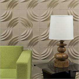 Tablero decorativo a prueba de humedad de la pared los paneles/3D de pared 3D de la fibra de planta para el hotel o el hogar