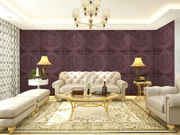 3D Wallpapers la pared decorativa de cuero respetuosa del medio ambiente que artesona estilo chino de las tejas de la pared 3D