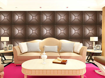Recubrimiento de paredes coreano grabado en relieve de pared 3D del arte del panel de la decoración moderna interior del hogar