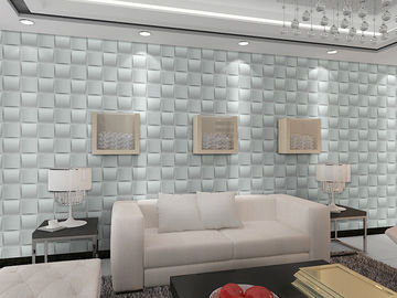 Pared decorativa casera moderna del tablero de la pared del PVC 3D de la cocina/del cuarto de baño que artesona el efecto 3D