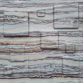 3D ignífugo texturizó las texturas de mármol de la pared de piedra los paneles/3D de pared