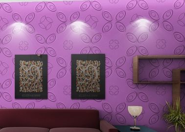 Pared interior del fondo del recubrimiento de paredes del multicolor 3D/etiquetas engomadas modernas de la pared 3D para el hotel
