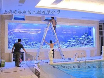 Hoja de acrílico fluorescente lechosa de la piscina PMMA del acuario, los paneles claros del plexiglás