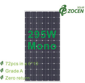 los paneles solares monocristalinos de cristal moderados 295W con anti - capa reflexiva